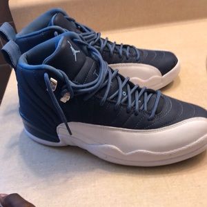 Jordan 12s blue n white